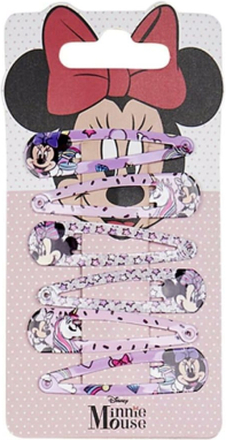 Hårklämmor Minnie Mouse 6 Delar Multicolour