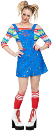 Chucky - Lisensiert Kostyme til Dame - Medium