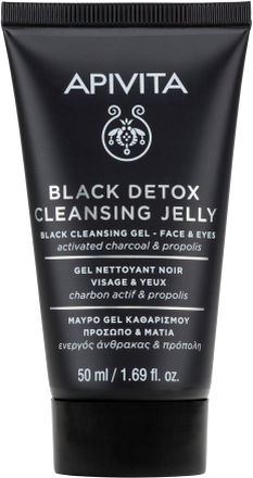 APIVITA Black Detox Cleansing Jelly Black Cleansing Gel – Face &