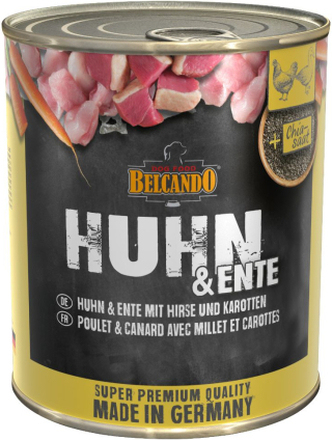 Belcando Super Premium 6 x 800 g - Huhn & Ente mit Hirse & Karotten