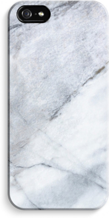 iPhone 5 / 5S / SE Volledig Geprint Hoesje (Hard) (Glossy) - Witte marmer