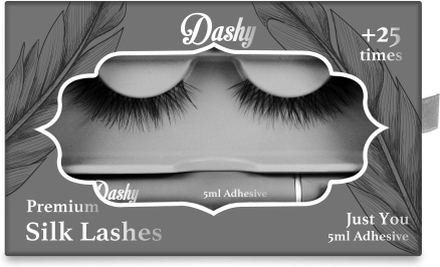 Dashy Premium Silk Lashes + 5 ml Adhesive Just You