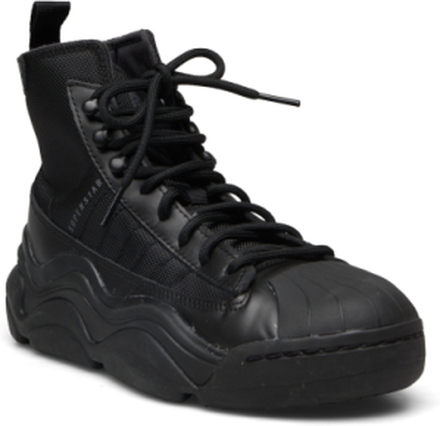 Superstar Millencon Boot Shoes Høye Sneakers Svart Adidas Originals*Betinget Tilbud
