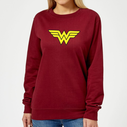 Justice League Wonder Woman Logo Women's Sweatshirt - Burgundy - M