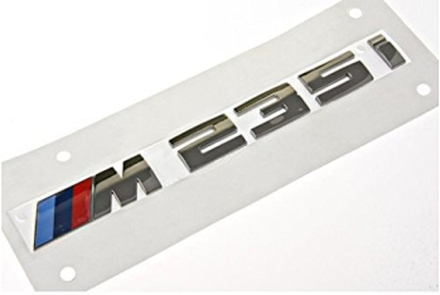 Chrome BMW M235i Letters Rear Boot Lid Trunk Badge Emblem For 2 Series F22 F45 F46 170mm x 20mm