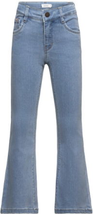 Nmfsalli Hw Slim Boot Jeans 5509-Ms Lil Jeans Bootcut Jeans Blå Lil'Atelier*Betinget Tilbud