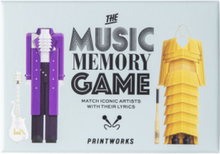 Memo Game - Music Home Decoration Puzzles & Games Games Multi/patterned PRINTWORKS