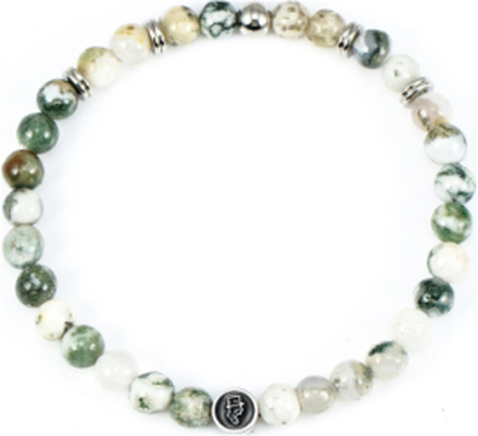 Beads Bracelet 6Mm Armbånd Smykker Grønn Edd.*Betinget Tilbud