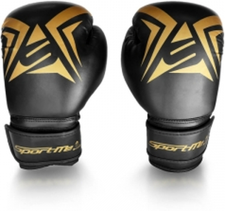 SportMe Boxhandske Gold Junior, black/gold, 12 oz