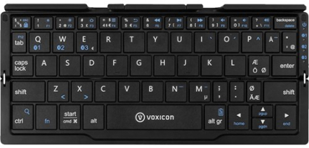 Voxicon Bt Mini 199b For Tablet Metal Trådløs Tastatur Nordisk Sort; Sølv
