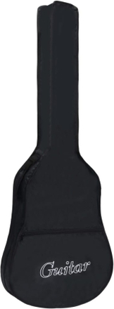 vidaXL Gitarveske for 3/4 klassisk gitar svart 94x35 cm stoff