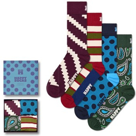 Happy Sock New Vintage Socks Gift Set Strømper 4P Flerfarvet bomuld Str 36/40