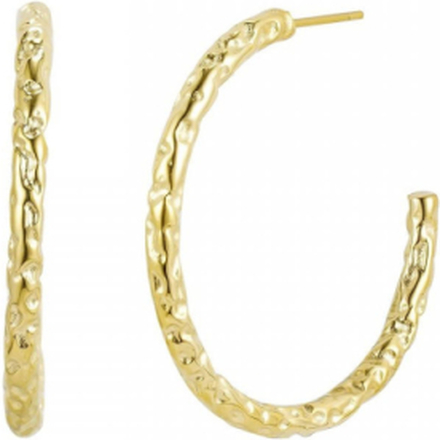 Ridge Thin Hoop Accessories Jewellery Earrings Hoops Gull Bud To Rose*Betinget Tilbud