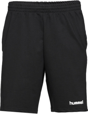 Hmlgo Cotton Bermuda Shorts Shorts Sweat Shorts Svart Hummel*Betinget Tilbud