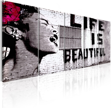 Billede - Banksy: Life is Beautiful - 225 x 90 cm