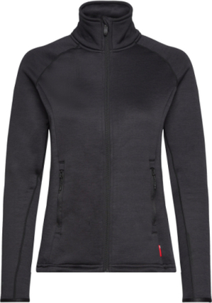 Txlite Midlaye Zip Sport Sweatshirts & Hoodies Fleeces & Midlayers Black Tenson