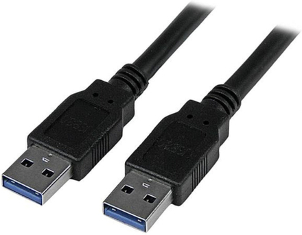 USB-kabel 3.0 Startech USB3SAA3MBK 3 m Sort