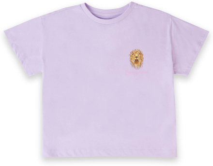 Harry Potter Luna Lovegood Lion Women's Cropped T-Shirt - Lilac - XS