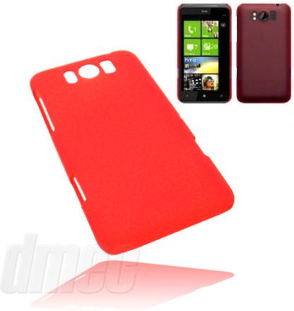 Kunststoff Hardcase mit GEL für HTC Titan, rot/transparent (Solange Vorr