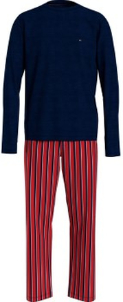 Tommy Hilfiger Original Organic Cotton Pyjama Blå/Rød økologisk bomuld Large Herre