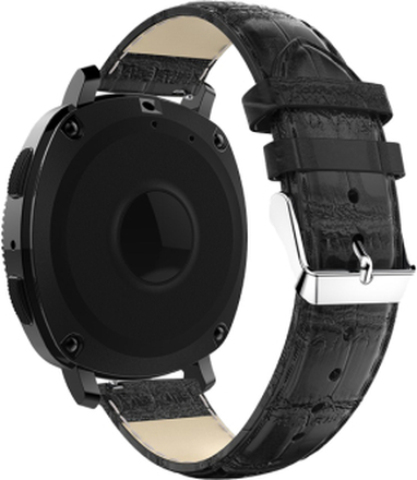 Samsung Galaxy Watch 6 (40/44 mm) / 6 Classic (43/47 mm) Læderrem i Croco Sort