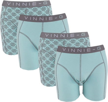 Vinnie-G boxershorts Mint - Grey 4 - Pack -L