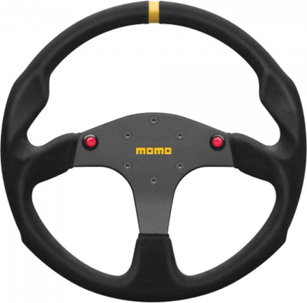 Momo Ratt Racing Modell 80 Evo Svart 350mm Mocka