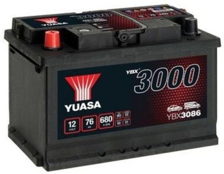 Bilbatteri SMF Yuasa YBX3086 12V 76Ah 680A