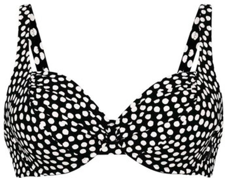 Rosa Faia Summer Dot Bikini Top Svart/Hvit C 42 Dame