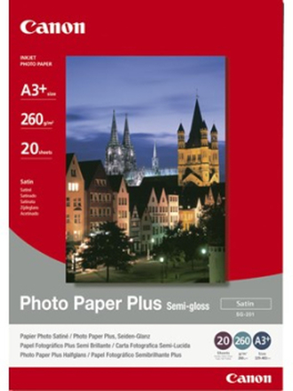 Canon Papir Photo+ Semi Glossy Sg-201 A3+ 20-ark 260g