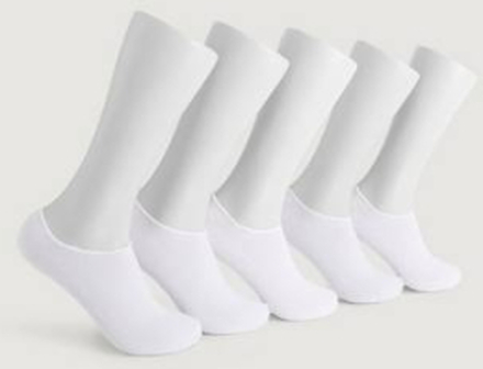 Studio Total 5-pk Sneaker Liner Socks Hvit
