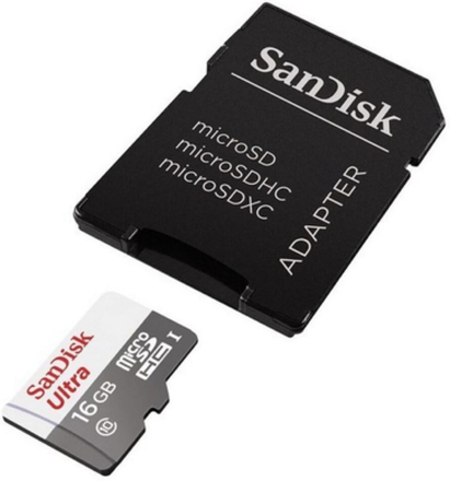 Mikro-SD-hukommelseskort med adapter SanDisk SDSQUNS-GN3MA C10 80 MB/s-100 MB/s 128 GB