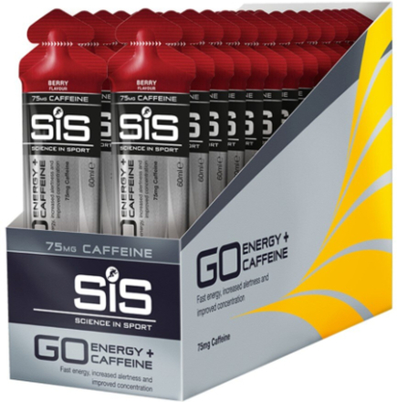 SiS GO Energy + Caffeine Energigel Eske Berry, 30 x 60 ml