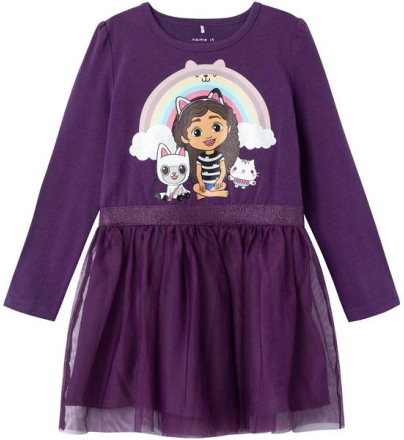 Name It Orbiri Gabby's Dukkehus kjole, plum purple