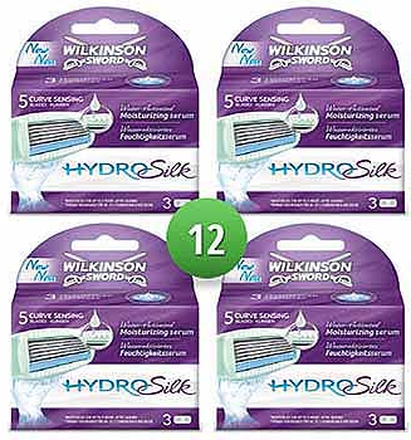 Wilkinson Hydro Silk Mesjes 12 stuks