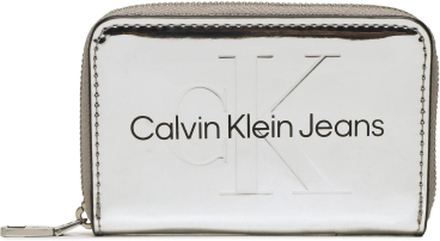 Liten damplånbok Calvin Klein Jeans Sculpted Med Zip Around K60K610405 Silver