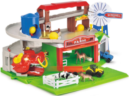 Farm Adventure Playset Toys Playsets & Action Figures Play Sets Multi/mønstret Dickie Toys*Betinget Tilbud