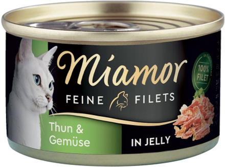 Miamor Feine Filets 6 x 100 g - Thunfisch & Gemüse in Jelly