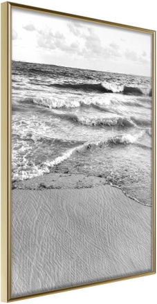 Inramad Poster / Tavla - At the Seaside - 40x60 Guldram