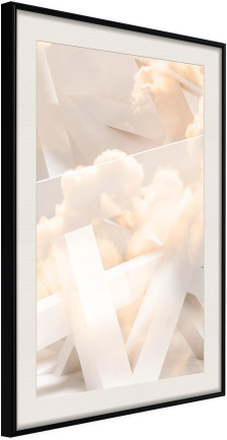 Inramad Poster / Tavla - Cloud Nine - 40x60 Svart ram med passepartout