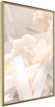 Inramad Poster / Tavla - Cloud Nine - 30x45 Guldram