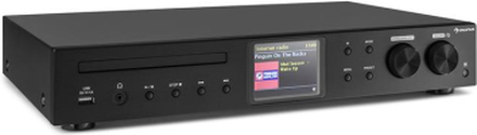 iTuner CD HiFi-receiver internet/DAB+/ FM radio CD-player WiFi svart