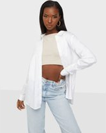 Object Collectors Item - Skjorter - White - Objroxa L/S Long Shirt Noos - Bluser og skjorter - Shirts