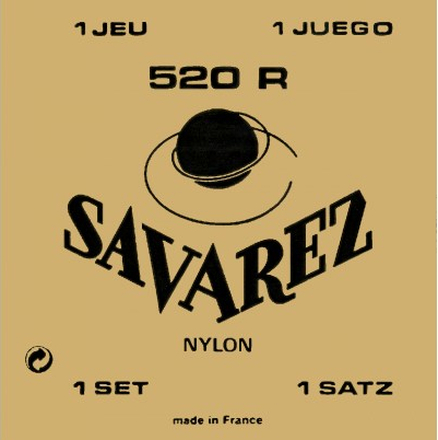 Savarez 520R spansk gitarstrenger, rød