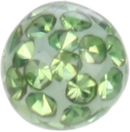 Shiny Stones Grön - 4 mm Akrylkula till 1,2 mm stång