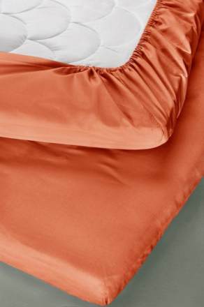 ZACK MINI dra-på-lakan spjälsäng 60x120 cm - ekologisk Orange