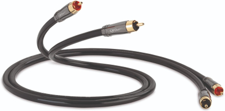 QED: Performance Audio 40 RCA Tulp Kabel 2,0 Meter - Zwart
