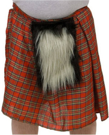 Skotsk Kilt med pälsbörs