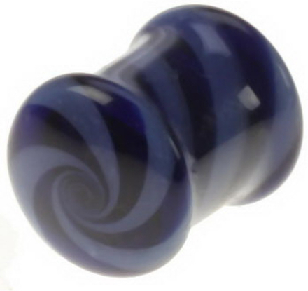Twister Piercing Plugg Pyrex in Purple And Blue
