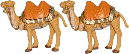 3x stuks kamelen beeldjes 12 cm dierenbeeldjes/kerststal beeldjes